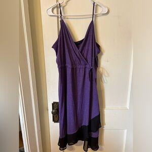 Women’s purple sundress with black sheer detail size 2xl